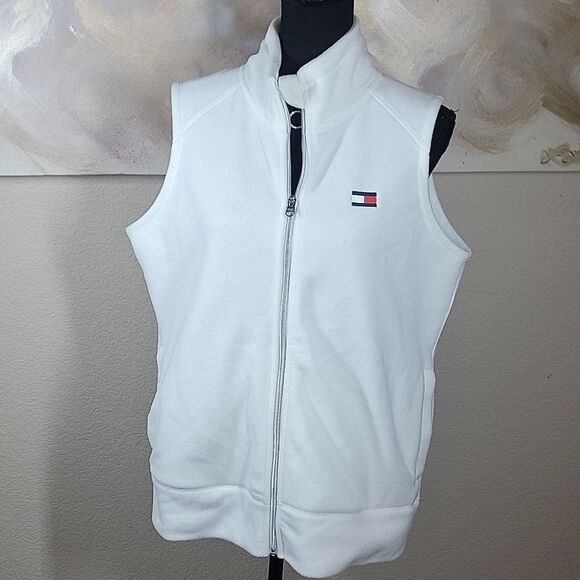Tommy Hilfiger Sport White Fleece Vest - Picture 3 of 15